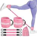 Ankle Resistance Bands with Cuffs, Ankle Bands for Working Out, Ankle Resistance Band for Leg, Booty Workout Equipment for Kickbacks Hip Fitness Training, Exercise Bands for Butt Lift Women