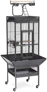 Prevue Pet Products Wrought Iron Select Bird Cage Black Hammertone 3151BLK