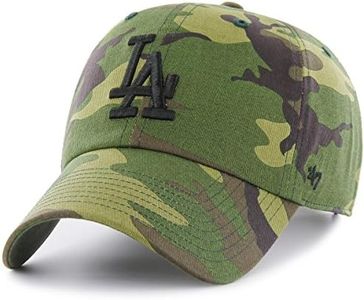 47 Brand MLB Los Angeles Dodgers Camo Ca B-CAMUN12GWSNL-CM, Green, One size