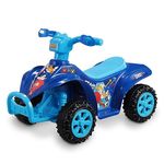 Sonic The Hedgehog 6V ATV Quad for Kids - Powerful and Safe Ride-On Toy with Rechargeable Battery - Forward and Reverse Driving - Max Weight Capacity of 55 LBS - Ages 2-3 Years