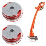 Eophmi Strimmer Spool Line,2 PCS 1.5mm 11m/36Ft FLY021 513937190 Double Autofeed Spools,Compatible with Flymo,for CONTOUR 500 XT,for MINI TRIM CONTOUR XT,ect.