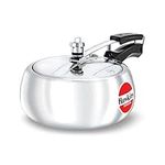 Hawkins Contura 3.5 Litre Pressure Cooker, Handi Cooker, Silver (HC35)