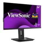 ViewSonic VG2455 24 Inch IPS 1080p Monitor with USB 3.1 Type C HDMI DisplayPort VGA and 40 Degree Tilt Ergonomics for Home and Office , Black