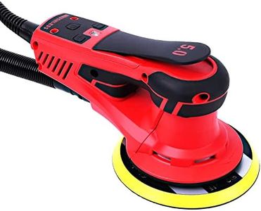 Electric Random Orbital Sander Brushless 350W 3A Multi-function, Variable Speed For Woodworking, Car, Drywall Sanding, Polishing, Corded Orbital Sanders With 20 Sander Papers