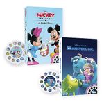 Moonlite Storytime Storybook Reels, 2 Story Set, Mickey and Friends A Perfect Picnic and Monsters Inc, Digital Stories for Projector, Toddler Early Learning