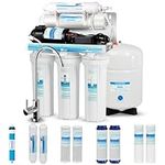 Geekpure 5 Stage Reverse Osmosis Drinking Water Filter System 75 GPD - with Booster Pump