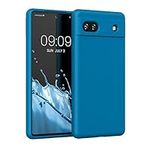 kwmobile Case Compatible with Google Pixel 6a Case - TPU Silicone Phone Cover with Soft Finish - Caribbean Blue