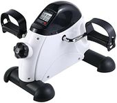 Lenoxx Hacienda Under Desk Bike Pedal Exerciser - Portable Foot Cycle for Arm & Leg, LCD Screen Displays Time, Distance, Count, Total Count, Calories - Perfect for Home and Office