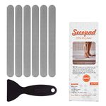 Secopad Non-Slip Bathtub Stickers,24 PCS Safety Bathroom Tubs Showers Treads Adhesive Decals Scraper (Gray)