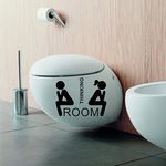 Decor Villa Thinking Room Bathroom Wall Sticker & Dceal (PVC Vinyl,Size -30 cm x 40 cm)