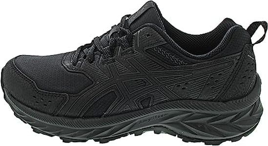 ASICS Gel Venture 9 Womens Trail Running Shoes Road, Black, 7 US