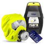 Dräger PARAT 5520 Fire Escape Hood Respirator Mask Emergency Escape with CO P2 Filter against Smoke, Vapour, Carbon Dioxide Gas, Ash and Dust Particles