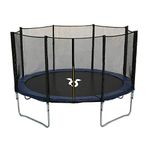 Charles Bentley Monster Children's 12ft Trampoline with Safety Net Enclosure Black