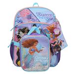 Little Mermaid Sisters of The Sea 5 Piece Kids 16" Backpack Set