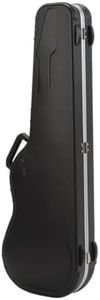 SKB Cases Shaped Standard Electric Guitar Hardshell Case with TSA Latch, Over-Molded Handle, and Oversized Compartment for Stratocaster and Telecaster Right-Handed Guitars