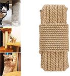 Cat Natural Sisal Rope for Scratching Post Tree Replacement, Hemp Rope for Repairing, Recovering or DIY Scratcher, Hemp Rope for Cat Tree and Tower (6mm 66Ft)