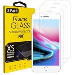 Vultic Screen Protector [3 Pack] for iPhone 8 Plus / 7 Plus / 6S Plus / 6 Plus (5.5 inch) [Case Friendly], Tempered Glass Film Cover