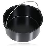 Spares2go Non Stick Bread Cake Baking Tin Compatible with Ninja OP100 OP300 OP350 OP450 Multi Cooker Air Fryer (8")