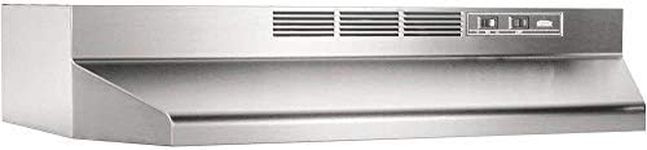 Broan 412404 24 in. Stainless Steel Non-Ducted Range Hood