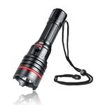 Diving Flashlight,LetonPower 2000Lumens Dive Light,100m Waterproof,Dive Lights Scuba Diving,with Type-C Charging Underwater Flashlight for Professional Outdoor Underwater Sports