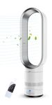 DBLXYAN Oscillating Quiet Child Safety Tower Fan with Remote Control,Stand Air Conditioner Fan for Home with Timer,Bladeless Floor Fans (silver)