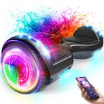 Hoverboard for Kids and 6.5 inch, Hoverboard with Bluetooth - Speaker - Colorful LED Lights, Hover Board Gift for Kids