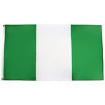 Nigeria Flag 3' x 5' - Nigerian Flags 90 x 150 cm - Banner 3x5 ft Light Polyester - Drapeau Nigéria AZ FLAG