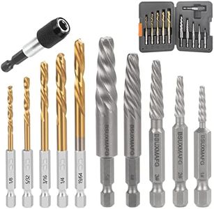 Screw Extractor Set, 11 Pieces Metric Drill Bit Set, Reverse Drill Bit Extractor Set for Removing Broken Screws, Bolts, and Studs