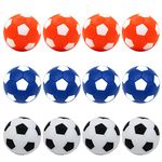 BQSPT 12 Pieces 32mm Foosball Balls Table Football Soccer Replacement Balls Multicolor Official Tabletop Game Balls Mini Foose Balls Accessory 12 Pack