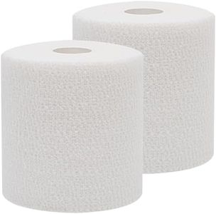 2 Rotoli Benda Elastica Coesiva 20 Metri x 10CM Bende Elastiche per Bendaggio Fissaggio Mdicazione Fratture Leggere