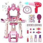 Pretend Play Girls Makeup Table Set