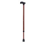 Dgarys Walking Stick for Men and Women | Balancing Walking Support Stick with Non Slip Rubber Handle | Old Age Light Weight Walking Cane Height Adjustable Copper Coat