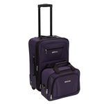 Rockland Luggage 2-Piece Set, Purple, One Size