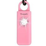 Original Self Defense for Women - Personal Alarm for Women - Recommended by Police - 130dB Siren LED Strobe Light Pop Color Key Chain (Pink)