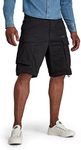 G-Star Raw Men's Rovic Zip 3D Relaxed Fit Cargo Short, Black, 36 Regular