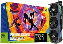 ZOTAC Gaming GeForce RTX 4070 AMP AIRO Spider-Man: Across The Spider-Verse Inspired Graphics Card Bundle, ZT-D40700F-10SMP