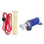 ELBME® Duck Call Whistle with Rope Decoy Gear Hunting Outdoor Tool Red