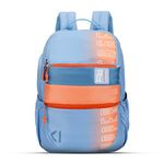 uppercase 35L Campus 02 | School Bag | Double Compartment with Top & Side Quick Access Pocket | Well- Padded Backpack | Side Water-Bottle Pocket | Unisex | 750 Days Warranty (Blue)