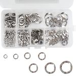 Beenlen 295 Pcs 304 Stainless Steel Spring Wave Washer Assortment Kit, 7 Sizes Wave Gasket Assortment Kits- M3 M4 M5 M6 M8 M10 M12