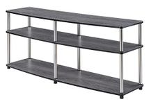 Convenience Concepts 131060WGY Designs2Go 3-Tier TV Stand, 60", Weathered Gray