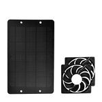 Moslate Solar Panel Fan Kit 10W 12V Outdoor Portable Solar Exhaust Fan, Waterproof Solar Powered Ventilation Fan for Chicken Coops, Greenhouses, Sheds, Pet Houses, Easy to Install