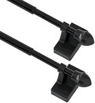 Magnetic Curtain Rods for Metal Doors，No tools required,Multi-Use Adjustable Appliance for Windows Iron Steel Places，09-16 Inch，2 Pack,Black