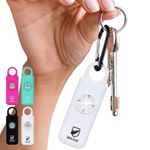 Original Defense® Siren Self-Defense Alarm (White) - 130 dB Keychain Alarm with LED Strobe Light for Women, Children, and Elderly