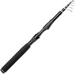 Whistytwig Carbon Fiber Telescopic Fishing Rod - Easy Travel & Storage - Collapsible Telescoping Design - Ideal for Saltwater & Freshwater - Lightweight Portable Fishing Pole (Telespeed 2.2m)