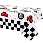 3 Pack Racing Car Plastic Table Cover Car Theme Party Decorations, Disposable Plastic Rectangular Table Covers, Racing Car Parties Tablecloth Summer Beach Kids Birthday Cocktail Party Supplies