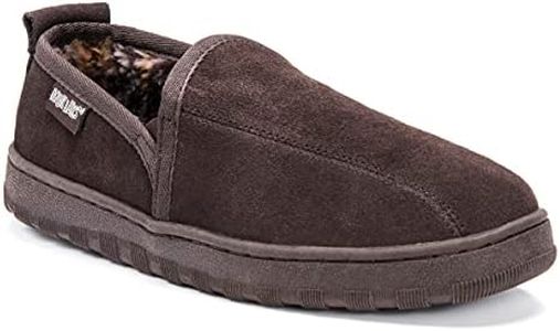 MUK LUKS Men's Eric Slipper, Chocolate, 12