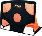 Flick Urban Target Pop Up Goal | Reversible Design | Foldable & Portable | Use Indoor Or Outdoor | Practice Shooting On The Pitch Or In Your Garden | Includes Carry Bag