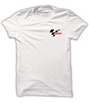 Quote Marshals MotoGP Logo White Cotton T-Shirt for Men's 3XL