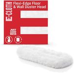 e-cloth Flexi Edge Floor & Wall Duster Head Microfiber Cleaning Cloths, 17.5in x 6in, White