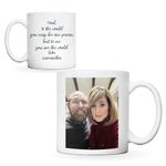 Personalised mugs with photo, custom mug personalised gifts, customised gifts photo mug personalised mug, personalised photo gifts, photo mugs personalised customised gift (Italic text mug)